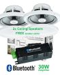 30w Bluetooth Stereo Amplifier, Ceiling Speaker Kit, Free Cables b425bl B1