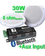 2x 30w Ceiling Speakers, Bluetooth Wireless Amplifier, Cables b426bl B2