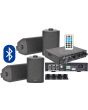 Wireless Bluetooth Sound System: Bar Restaurant Pub Amplifier & 4x 3" Wall Speakers package