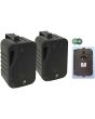 Outdoor Stereo Speakers Weather Resistant Pair Wall Mounted Loudspeakers 5.25inch