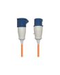 16A High Current Extension Lead With Orange 2.5mm Cable 10m