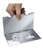 Floor Socket 2 Gang 13 A Satin Chrome