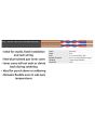 Eagle Turbo 2 Balanced Rack / Install Twin Flat Cable Black 2x0.22mm