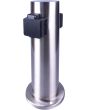 Outdoor Chrome Twin Mains Socket Post