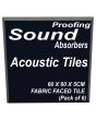 60 X 60 X 5CM FABRIC FACED TILE (Pack of 6) (Colour Ink Blue)