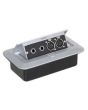 Pop-up AV Combination Plate with Jack Sockets & 3 Pin XLR