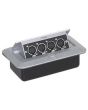 Pop-up AV Combination Plate with 4 x 3 Pin XLR Sockets