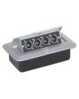 Pop-up AV Combination Plate with 4 x XLR Chassis Plugs