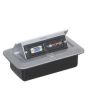 Pop-up AV Combination Plate with 15 Pin D & Phono Sockets