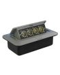 Pop-Up AV Plate With BNC Connectors & Phono Sockets