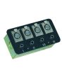 Metal AV Wall Plate with XLR Sockets & 6.35mm Jack Sockets