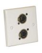 AV Wall Plate With 2 x Ethercon Socket(NE8FDV)