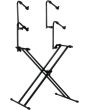 Height Adjustable 3 Tier Keyboard Stand
