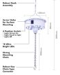 Battery Ceiling Hanging Mirror Ball Motor with LEDS, Remote Control
