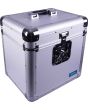 Record Case, Silver Euro Style Album Case Holds 70 Records