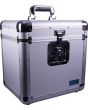 Record Case, Silver Euro Style Album Case Holds 70 Records