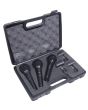 Soundlab Dynamic Microphone Kit, 3x Handheld Microphones with Case