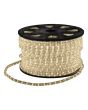 90m Ice White Static LED Rope Light Kit With Wiring Accessories Kit 