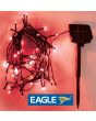 RED LED Solar Powered Outdoor String Lights 500 LED's 50M Length