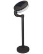 Luxform Lighting Montana Solar Post Light in Black