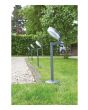 Luxform Lighting Montana Solar Post Light in Black