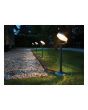Luxform Lighting Montana Solar Post Light in Black