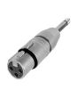 Neutrik Na2fp 3 Pin Xlr Female To 6.35mm Mono Jack Plug Adaptor