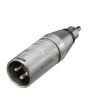 Neutrik NA2MPMM 3 Pin XLR Male to Phono Plug Adaptor