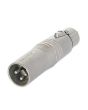 Neutrik NA3M5F 3 Pole Male XLR to 5 Pole Female XLR DMX Adaptor