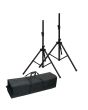 New Jersey Sound Corp 35mm Speaker Stand Package 2x Stands plus Bag