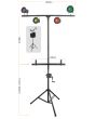Heavy Duty Lighting and Speaker Stand with Winch