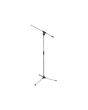 NJS Microphone Boom Arm Stand Chrome Black All Metal