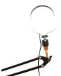 LED 360 Selfie Ring Light with Boom Arm and Mounting Clamp
