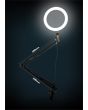 LED 360 Selfie Ring Light with Boom Arm and Mounting Clamp