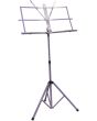 Njs Adjustable Folding Sheet Music Silver Tripod Stand