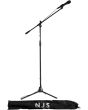 NJS Professional Complete Microphone & Stand Kit with Carry Bag
