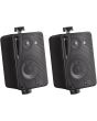 Outdoor Stereo Speakers Weather Resistant Pair Wall Mounted Loudspeakers