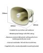 Eagle 100V ABS Rectangular Horn Speaker Ivory Colour P111CG