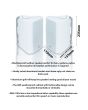 Eagle 30W 5.25" 100v Line or 8 Ohm Outdoor White Speaker (Pair)