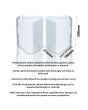Eagle 40W 6.5" 100v Line or 8 Ohm Outdoor White Speaker (Pair)