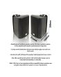 Eagle 40W 6.5" 100v Line or 8 Ohm Outdoor Black Speaker (Pair)