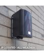 Eagle 40W 6.5" 100v Line or 8 Ohm Outdoor Black Speaker (Pair)