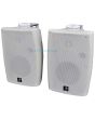 Pair White 60w Active Wall Mount Speakers Bluetooth, Auxiliary Input 
