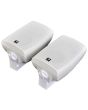Pair White 60w Active Wall Mount Speakers Bluetooth, Auxiliary Input 