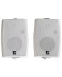 Pair White 60w Active Wall Mount Speakers Bluetooth, Auxiliary Input 