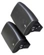 60W Active BLUETOOTH Wall Mount BLACK Speakers with Aux Inputs