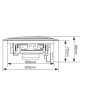 2x Ceiling Speakers White 6.5" Quick Fit 2 Way 100W 8ohm/100v + Cable 952.153 B