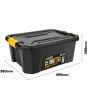 20L Heavy Duty Stackable Storage Box with Clip on Lid