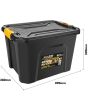 40L Heavy Duty Stackable Storage Box with Clip on Lid