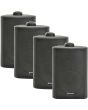 4x Adastra 3.5in Outdoor Install Black IP54 Weatherproof Speakers